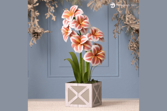 Amaryllis SVG: 3D Floral Compositions for Crafters