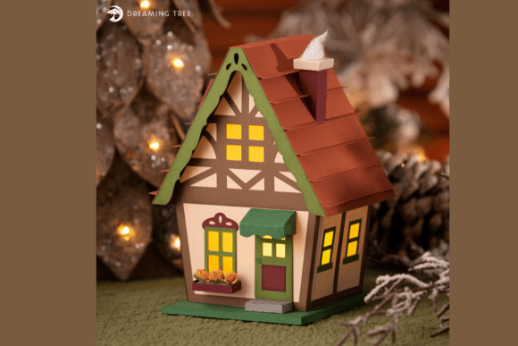 Bavarian Haus C SVG: 3D SVG for 3D Houses