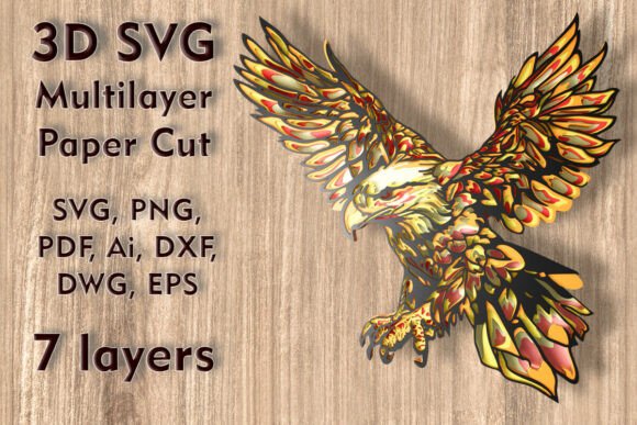 Eagle 3D SVG for Other Branding