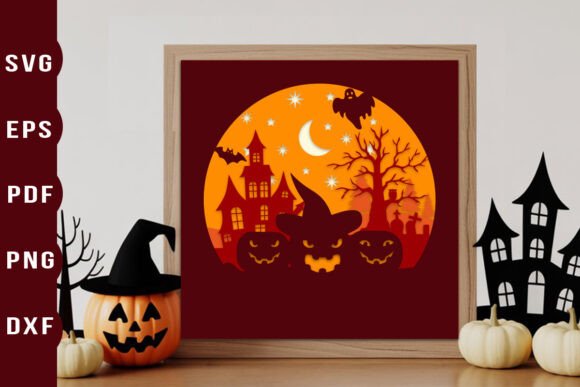 Halloween 3D SVG for Shadow Boxes