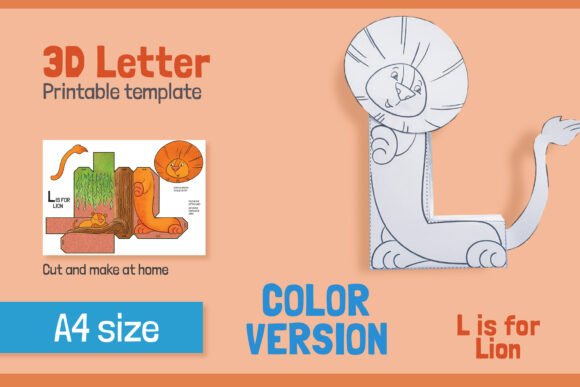 Letter L 3D Papercraft: A Shapes & 3D SVG Review