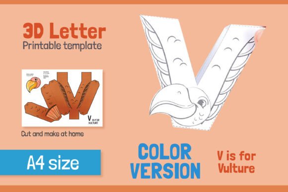 Letter V 3D Papercraft for Kids – COLOR: A Designer’s Review
