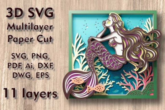 Mermaid 3D SVG: A Fairy Tale Asset Review