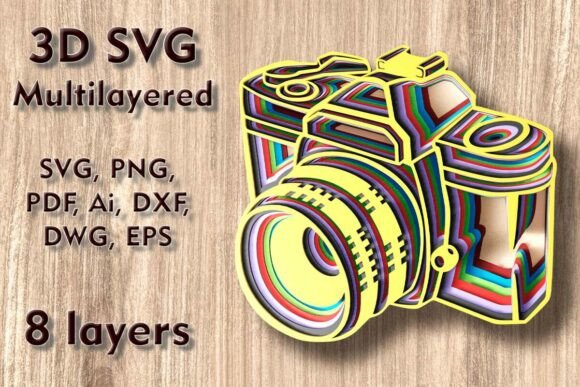 Review: Camera Multilayer 3D SVG Cut Files
