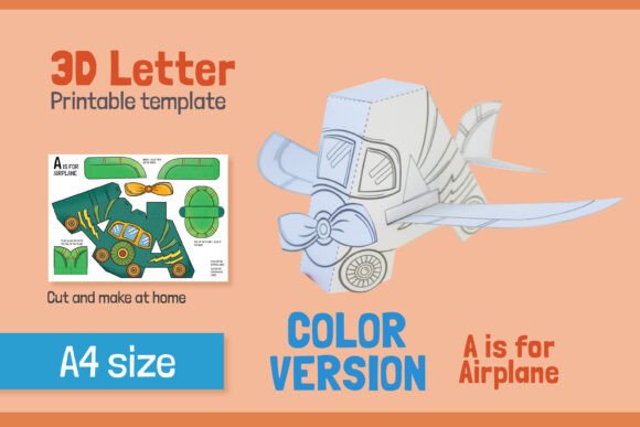 Reviewing Letter A 3D Papercraft for Embroidery Use