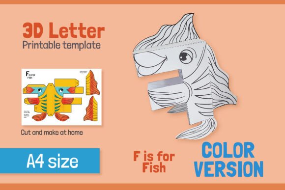 Reviewing Letter a 3D Papercraft for Kids – COLOR: A Designer’s Take on Shapes and 3D SVG Assets