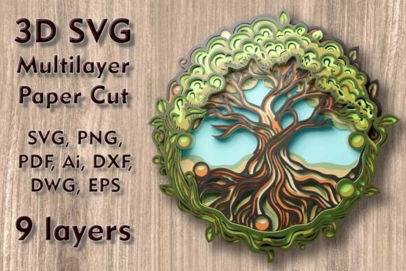 Reviewing the Tree of Life Multilayer PaperCut Files