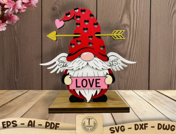 Reviewing the Valentine Gnome 3D Layered Laser Cut SVG